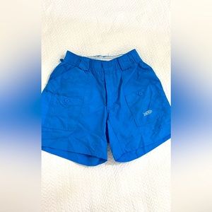 Aftco shorts. Vibrant turquoise. Perfect condition. Size 28.